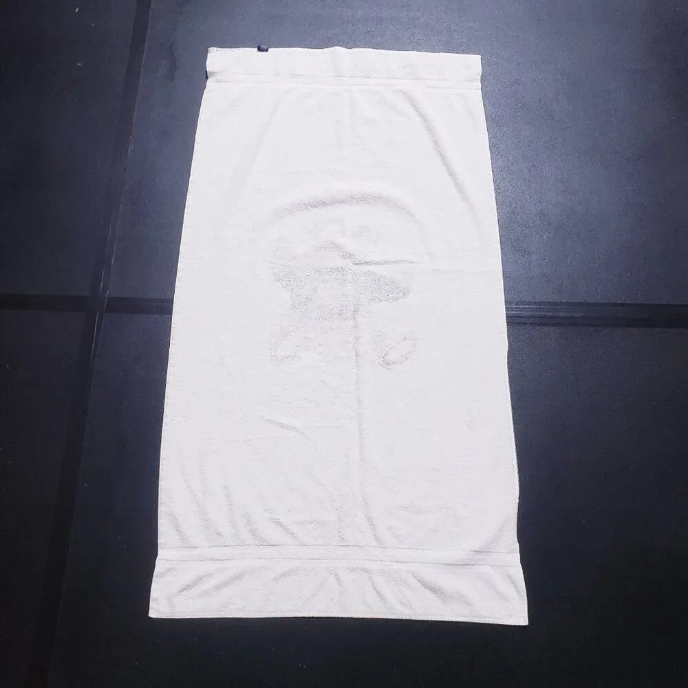 Vintage 90s Ralph Lauren Polo Bear USA Spell Out‎ Terry Cloth Beach Bath Towel